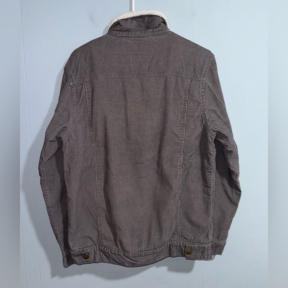 Trademark Brooklyn Cloth Sherpa Lined Corduroy Trucker Jacket Men’s Size Small - Picture 2 of 6